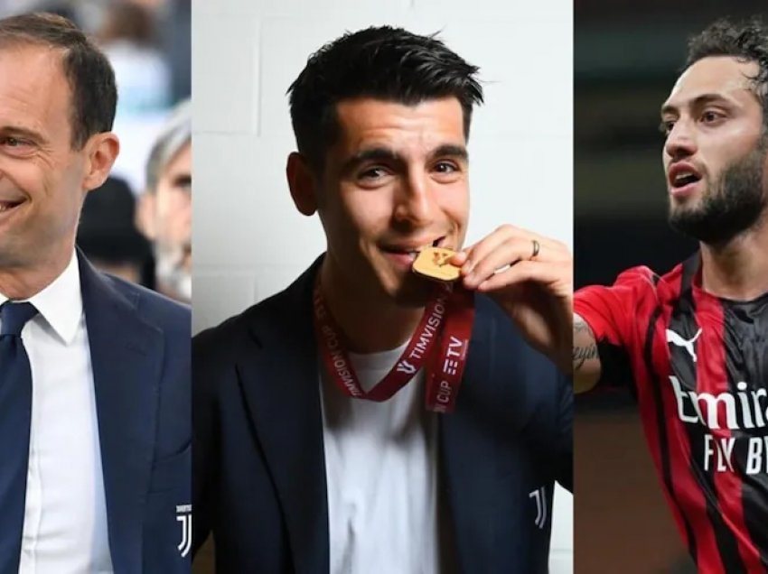 Juve, strategjitë e tregut të Allegrit: Nga Morata te Calhanoglu