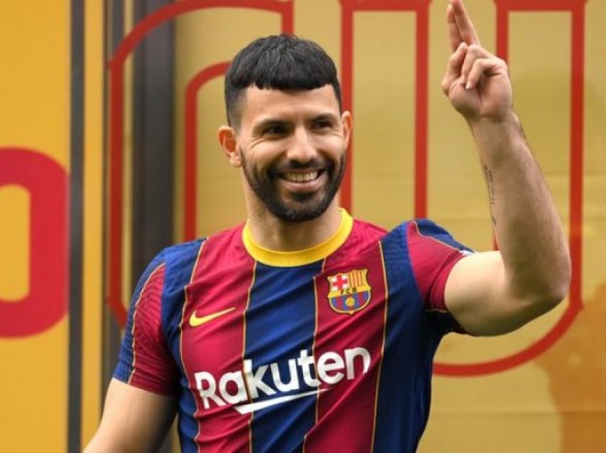 Në prezantimin te Barcelona, Aguero befasisht zbulon edhe të ardhmen e Messit