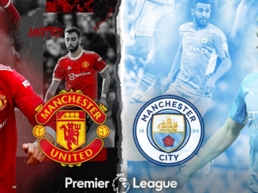 Formacionet zyrtare të derbit: Manchester United – Manchester City