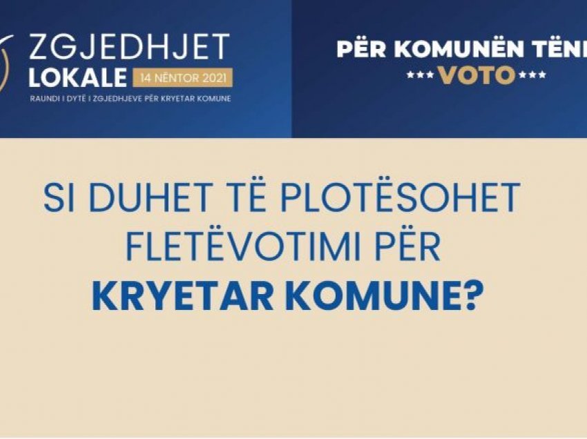 Raundi i dytë i zgjedhjeve, KQZ tregon mënyrën e votimit