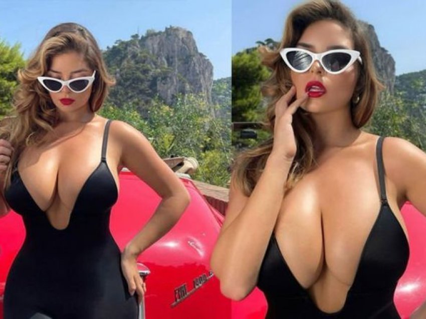 Demi Rose ekspozon gjoksin gjigant 