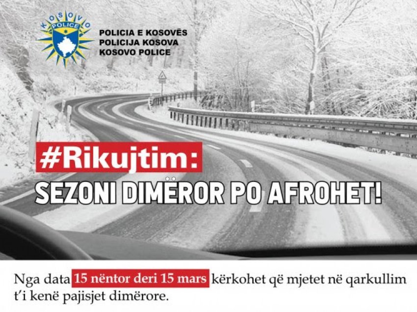 Nga e hëna pajisjet dimërore për automjete, të obliguara