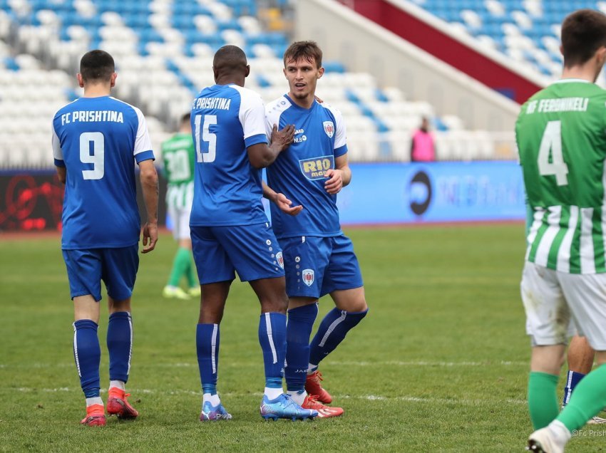 Prishtina shënon fitore bindëse në stadiumin ‘Sami Kelmendi’