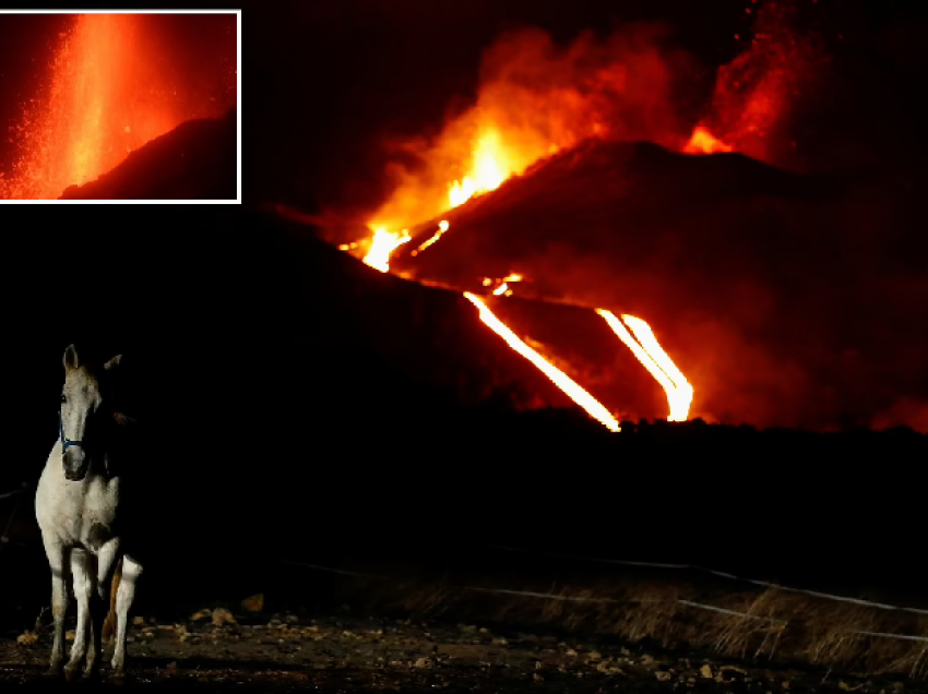 Gjashtë kratere te reja hapen në vullkanin e La Palma, llava arrin zona të reja me shpejtësi 7m/min