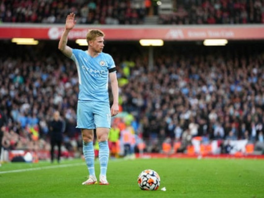 ​Vazhdon spektakli në “Anfield”, De Bruyne shënon për 2-2