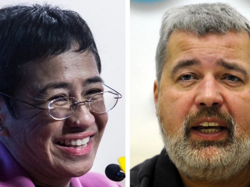 Gazetarët Maria Ressa dhe Dmitry Muratov fitojnë Çmimin Nobel për Paqe