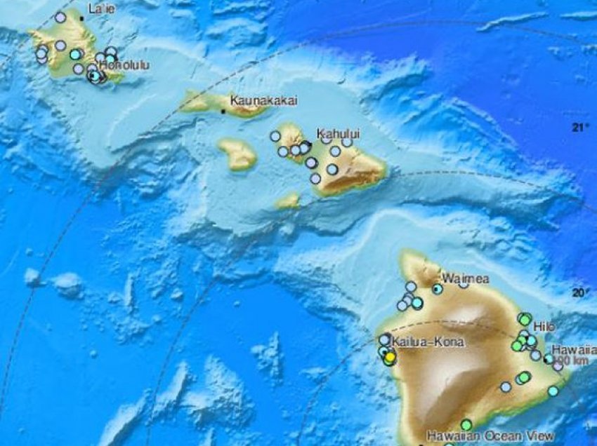 Tërmet i fortë 6.2 Rihter lëkund Hawaiin jugor