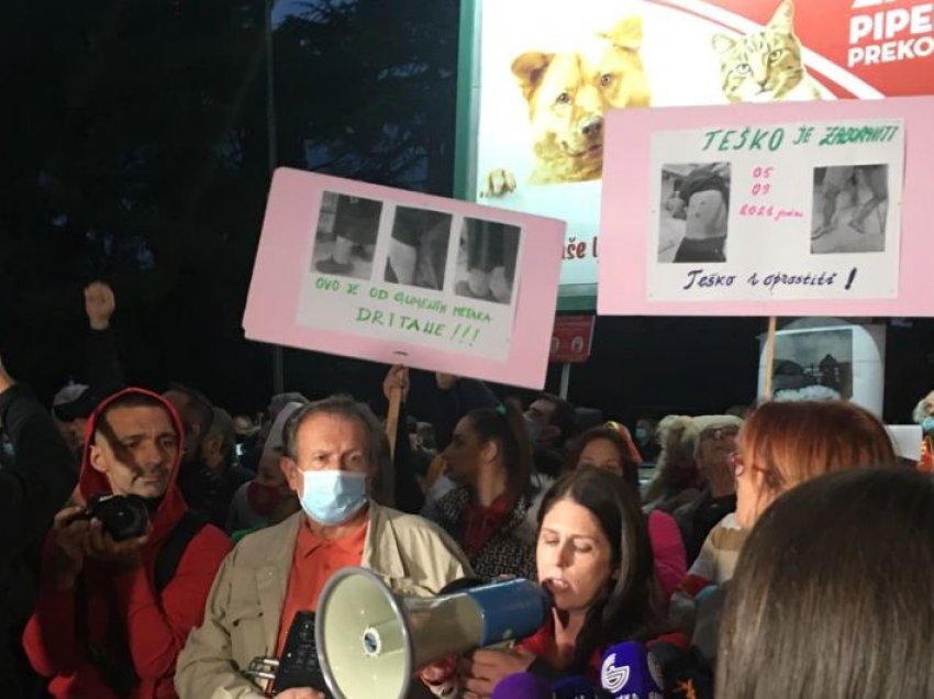 Protestë në Podgoricë në mbrojtje të kishës malazeze dhe kundër dhunës policore