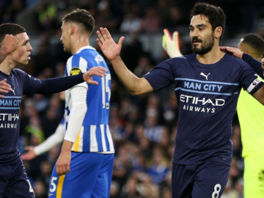 Man City pa probleme ndaj Brightonit