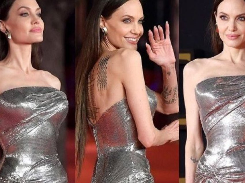 Angelina Jolie shkëlqen përkrah dy vajzave të saj në premierën e filmit “Enternals” në Romë