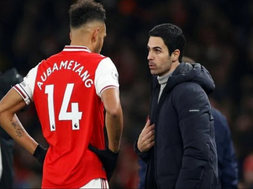 Arteta lavdëron kapitenin e Arsenalit Aubameyang