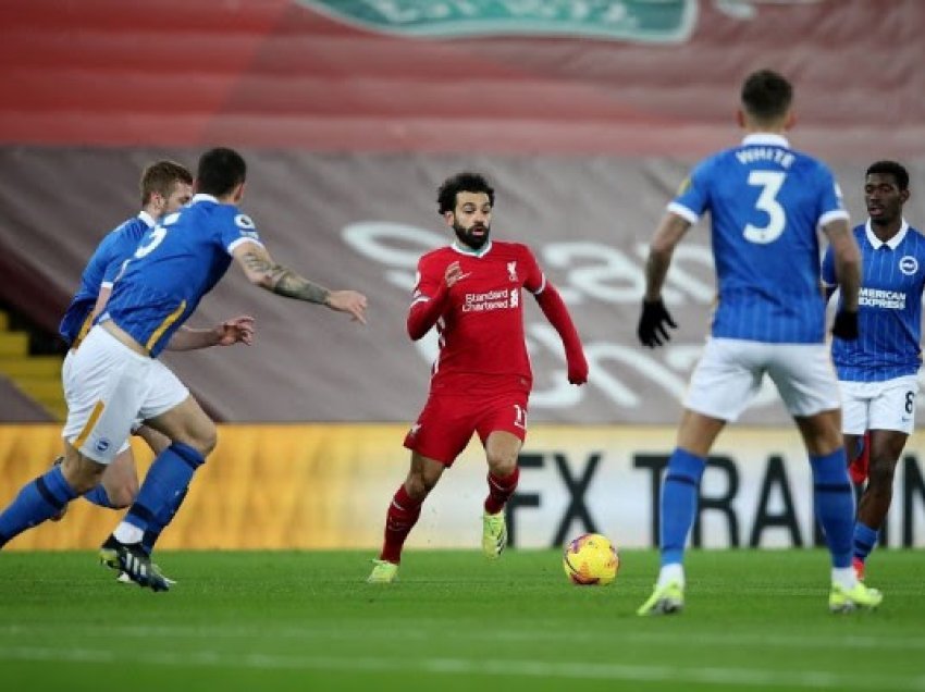 Liverpool-Brighton, formacionet zyrtare