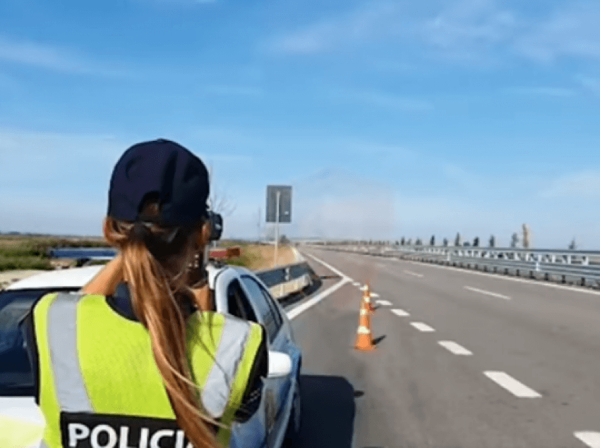 Kontrolle me radar në Bypass-in e Fierit/ Shoferët kapen me shpejtësi deri në 181 km/h