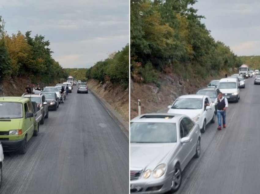 Punimet në rrugë, kolona të gjata nga Gllareva deri te ura e Klinës