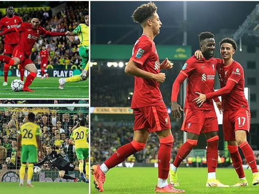 Rashica 21 minuta, Liverpool i fortë për Norwich-in