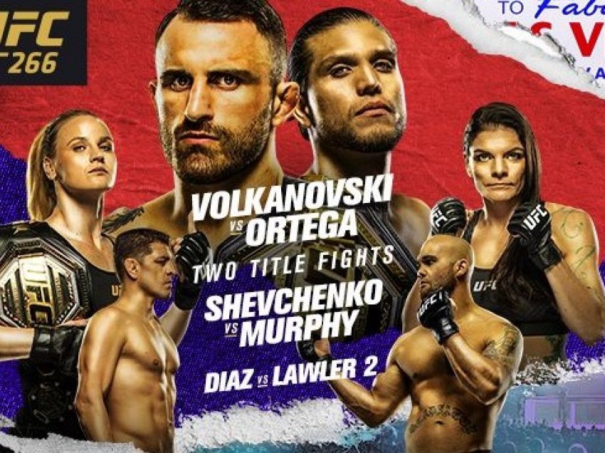 “UFC 266”, me 25 shtator me 2 duele për titull kampion