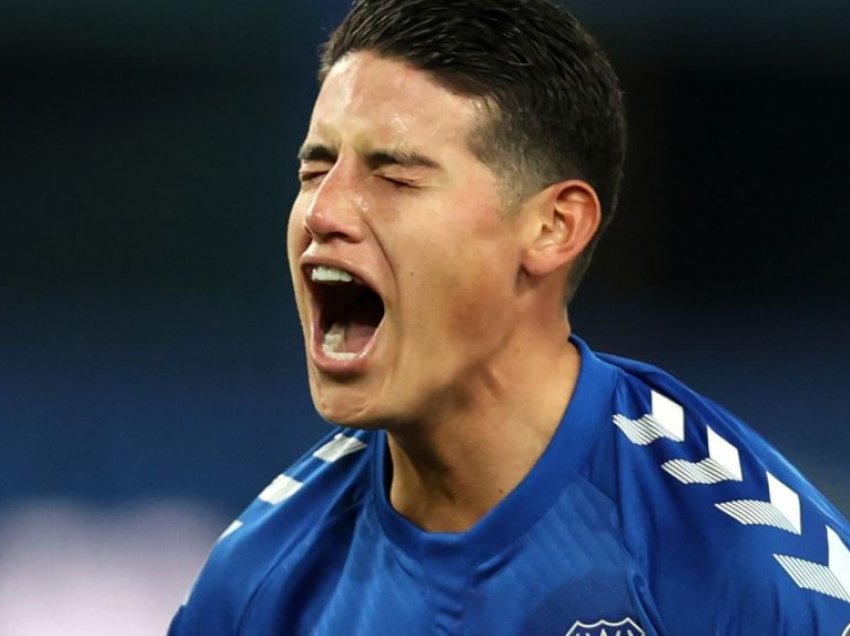 U largua James Rodriguez, Everton synon holandezin e Man.United