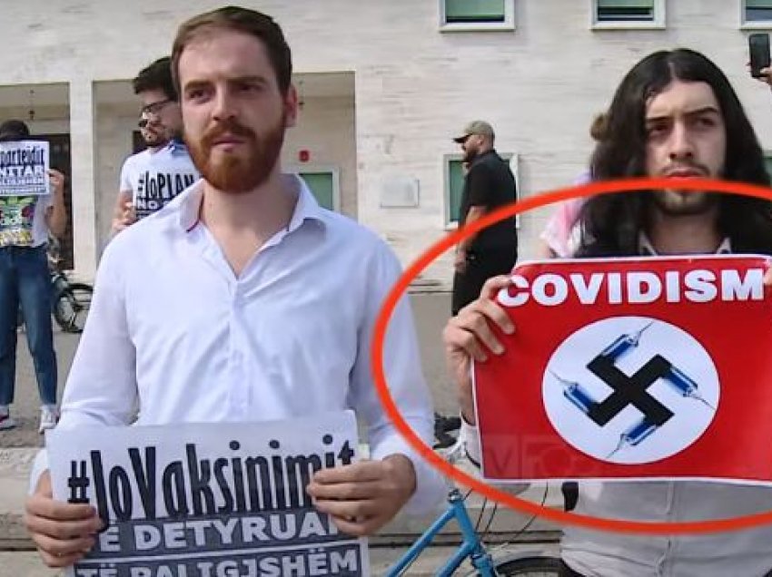 Hetim për kryqin nazist në protesta/ Antiterrori ka regjistruar akuzën e shpërndarjes së shkrimeve antikushtetuese