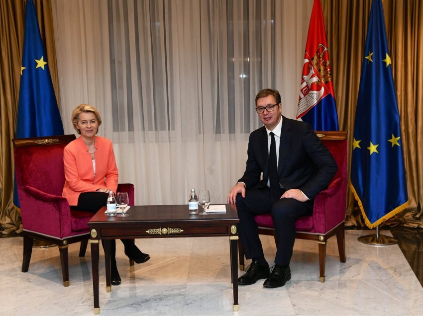 Von der Leyen takim me Vuçiq, tregon për çfarë biseduan