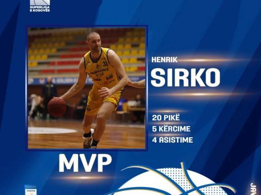 Lojtari i Golden Eagle Yllit, MVP i xhiros së 25-të