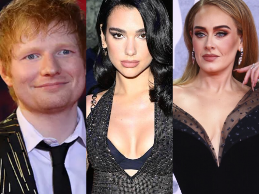 Krah Adele dhe Ed Sheeran, Dua Lipa nominohet në çmimet “Ivor Novello”