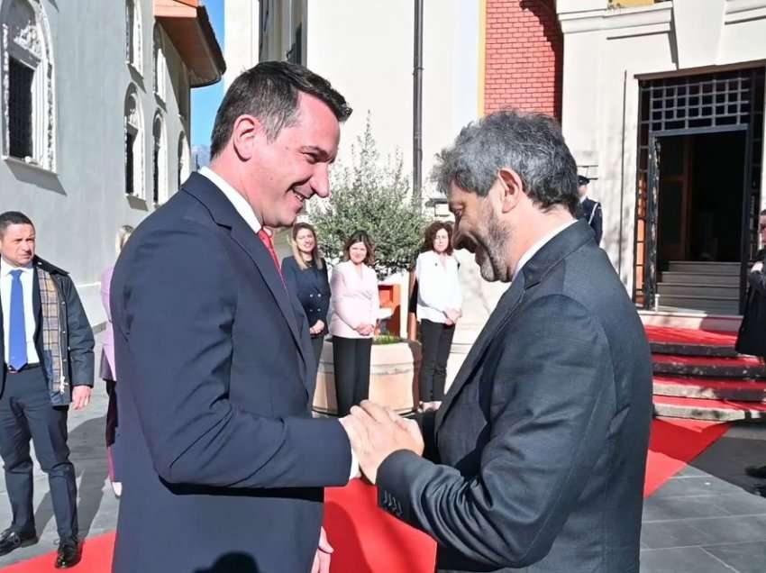 Veliaj pret Kryetarin e Dhomës së Deputetëve të Italisë, Roberto Fico