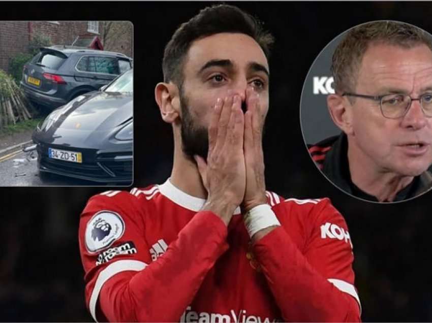 Menjëherë pas aksidentit, Fernandes i mbajti stërvitjet – Rangnick konfirmon se askush nuk u lëndua