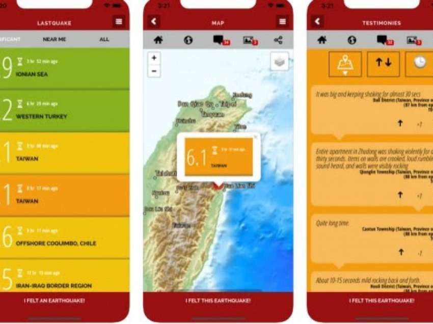 ​Tri aplikacione iPhone për njoftimet e hershme të tërmeteve