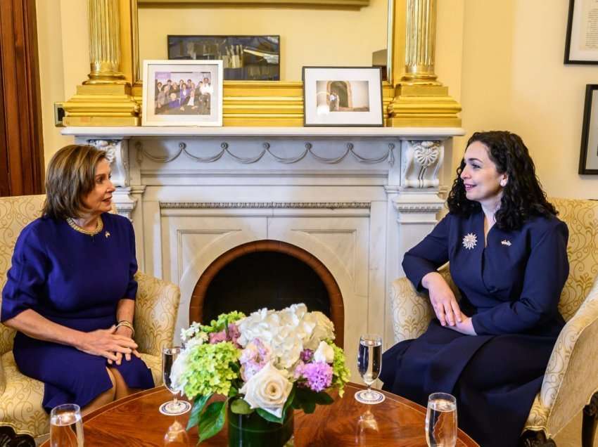 Presidentja Osmani takoi kryetaren e Dhomës së Përfaqësuesve të Shteteve të Bashkuara, Nancy Pelosi