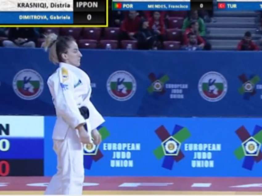  Distria Krasniqi kalon në çerekfinale, mposht Dimitrova-n