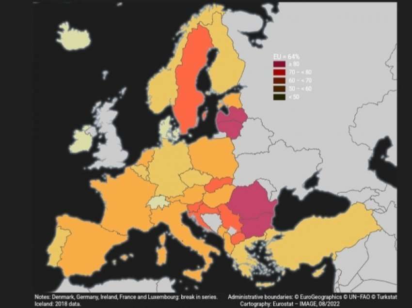 Eurostat: 74.7% e popullsisë në moshë pune në Shqipëri është e rrezikuar nga varfëria