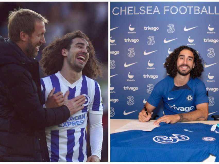 Trajneri i Brighton komenton largimin e Cucurella