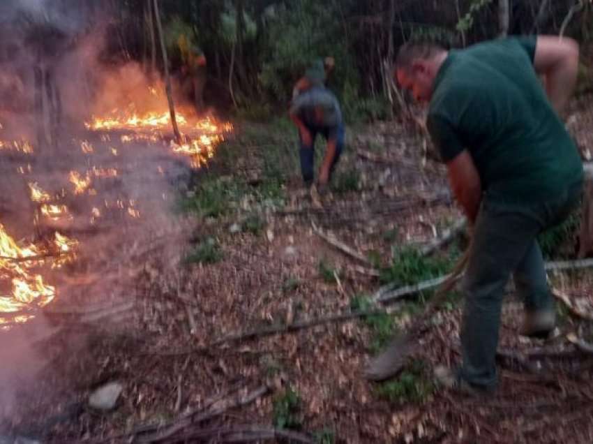 Përfshihet nga flakët kasollja e mbushur me dru në Berat, shpëton mrekullisht nga djegia shtëpia afër saj