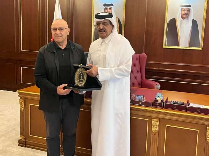 Ademi e njoftoi ambasadorin Ali Bin Hamad Al-Marri për ecurinë e futbollit të Kosovës