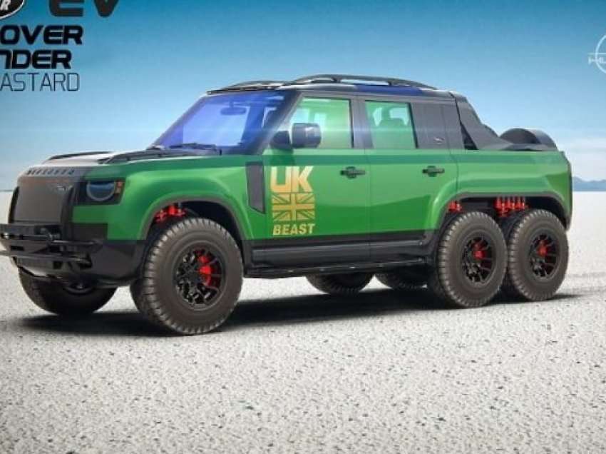 Land Rover Defender i konceptuar si një kamionçinë elektrike 6×6