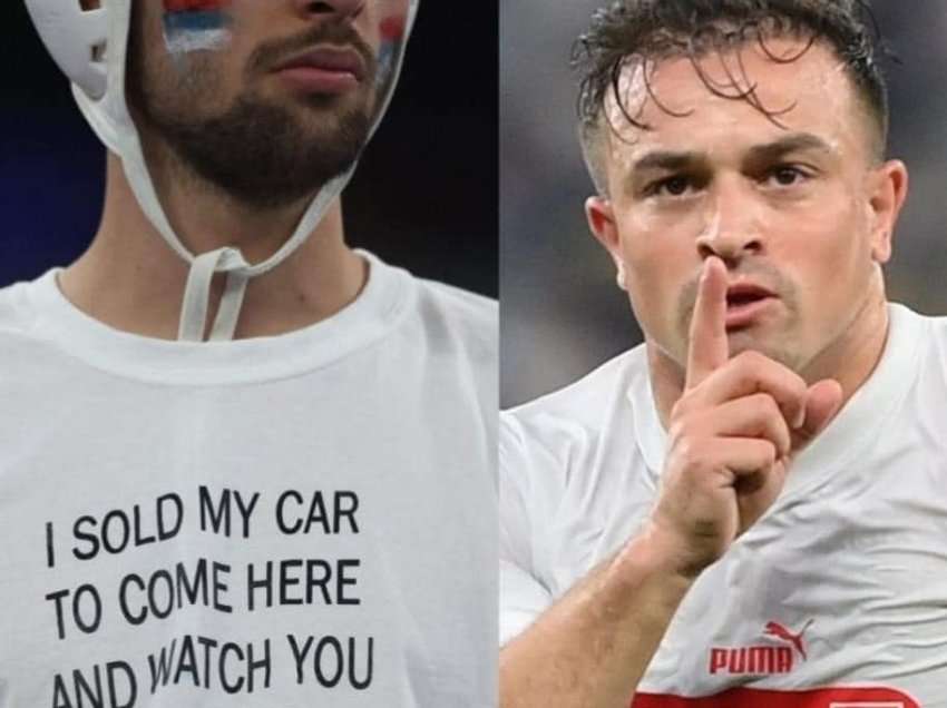 I poshtëroi në fushë, Shaqiri i lë edhe pa vetura serbët - kjo foto po “çmend” Serbinë