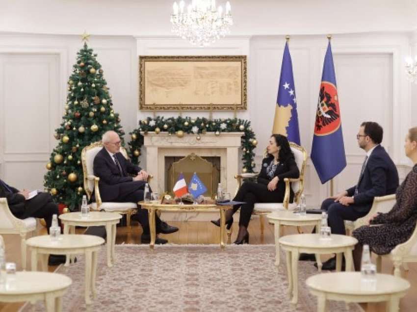 Osmani priti ambasadorin francez Guerot, biseduan për marrëdhëniet bilaterale