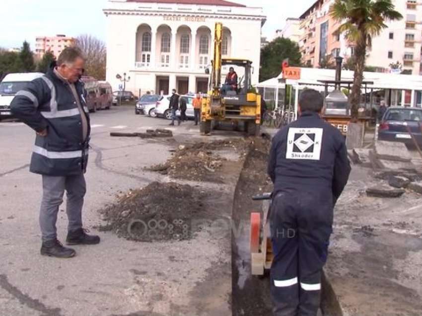 Shkoder: Shpëton nga përmbytjet sheshi “Migjeni”