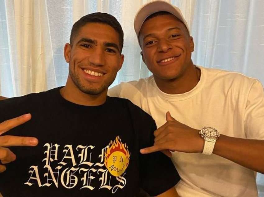 Marrëdhëniet vëllazërore përtej fushës mes Mbappe dhe Hakimi