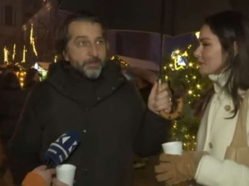 Rama i shoqëruar nga bashkëshortja ndezin dritat festive në Prishtinë: Sheshi do zgjatet deri tek Posta