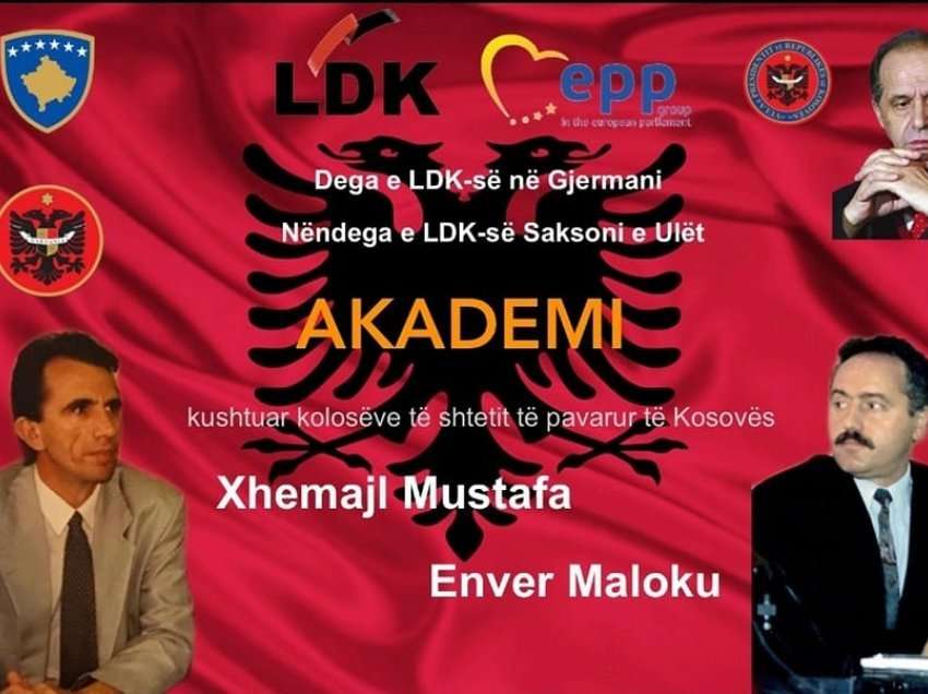 Nëndega e LDK-së, Saksoni e Ulët, organizon: Akademi përkujtimore               