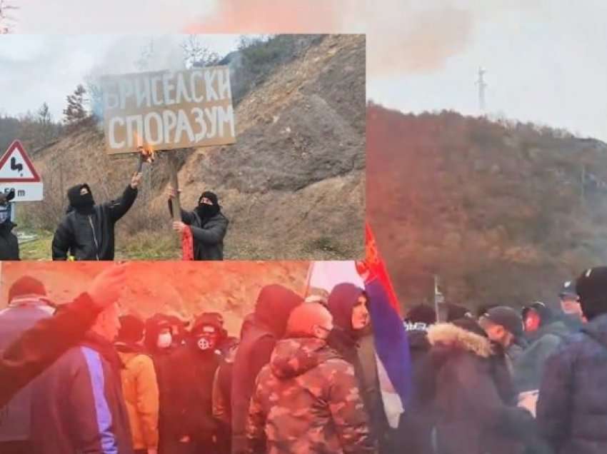 Grupet djathtiste serbe ia vënë flakën “Marrëveshjes së Brukselit”