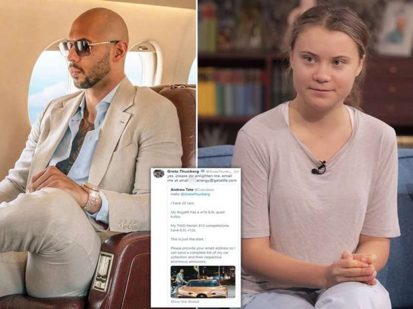 1 me 0! Greta Thunberg sapo i dha një mësim të mirë Andrew Tate-s