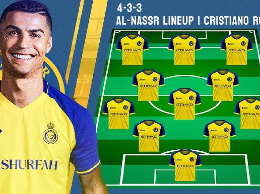 Formacioni i Al Nassr me Cristiano Ronaldon në të