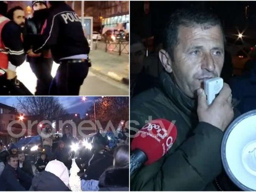 Kërkojnë shpronësim për banesat, banorët bllokojnë kryqëzimin e ''5 Majit'', policia tenton t'i largojë me forcë