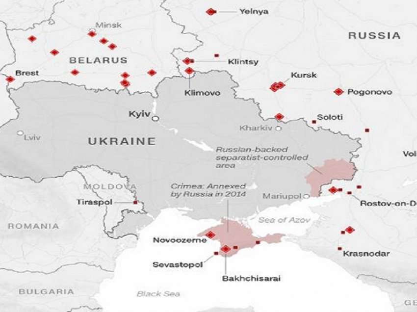 Mbi 100 mijë trupa pranë kufirit të Ukrainës, cilat janë tre frontet e Rusisë