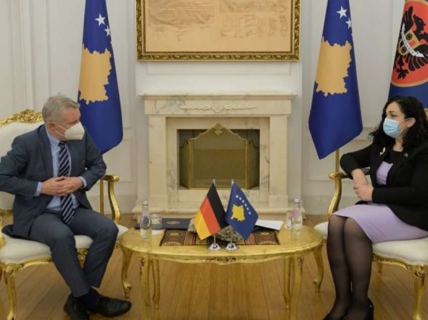 Ambasadori Rohde i përcolli presidentes Osmani urimin e presidentit gjerman për 14-vjetorin e pavarësisë së Kosovës