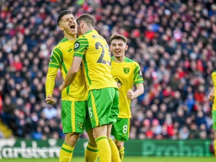 Milot Rashica reagon pasi që shënoi golin e parë në Premier League