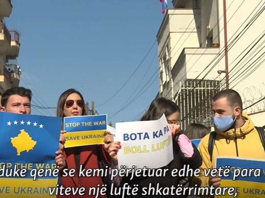 Me protesta kundër pushtimit të Ukrainës