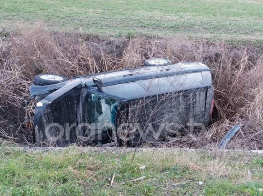 Makina del nga rruga dhe përfundon në kanal në aksin Shkodër-Velipojë, ndërron jetë një person